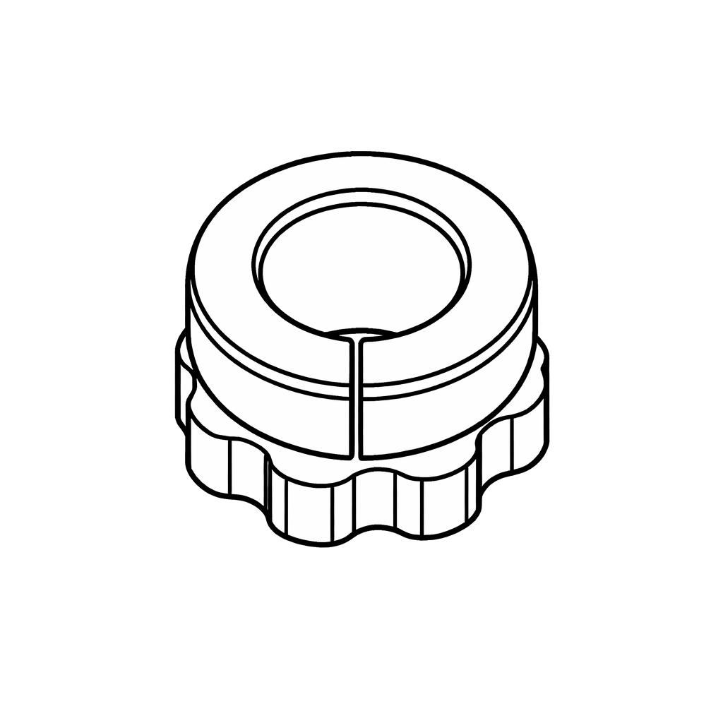 Pesi Terminali manubrio - Gomma A Fissaggio interno